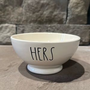 Rae Dunn Hers Bowl Brand New